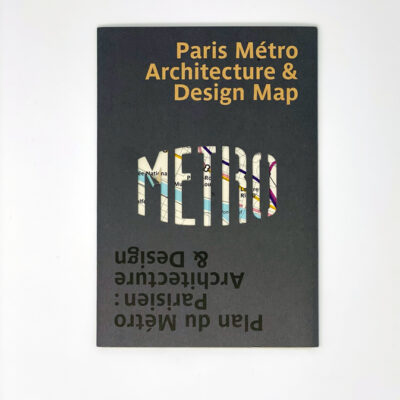 map in sleeve paris metro and architecture