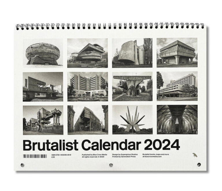 Brutalist Calendar 2024 - Greyscape